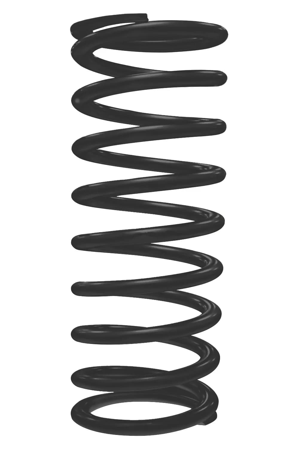 QA1 12HT400B Spring, Cr-Si High Travel 2-1/2 Id, 12 X 400 Lbs/In. Black Pwdr Coat