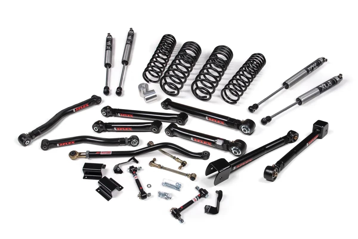 20c Wrangler JL 4DR Dsl 2.5in Jkrawl System Rubberfox 2.5 Pes R/R Dsc Frt;p/