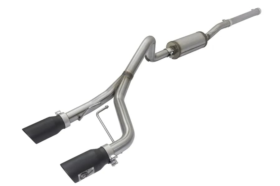 aFe POWER Rebel Series 2.5in Cat-Back Exhaust System w/ Black Tip - JK