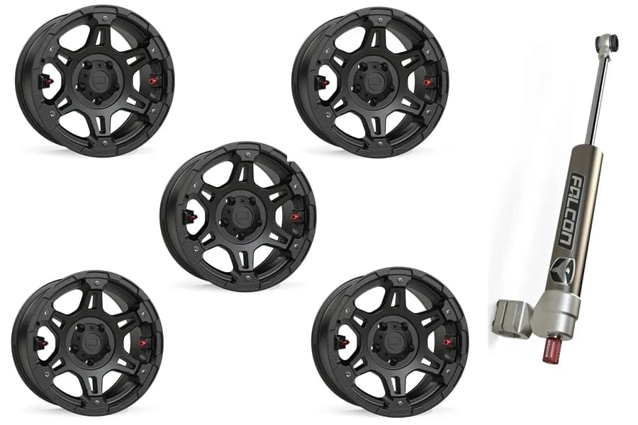 Teraflex Nomad or Olympus Beadlock Wheels w/ Falcon Stabilizer Package