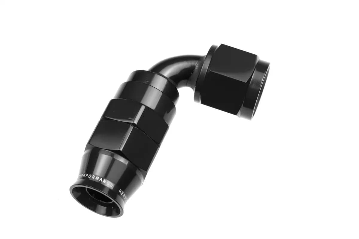06 an 90 Degree Ptfe Reusable Hose End Black