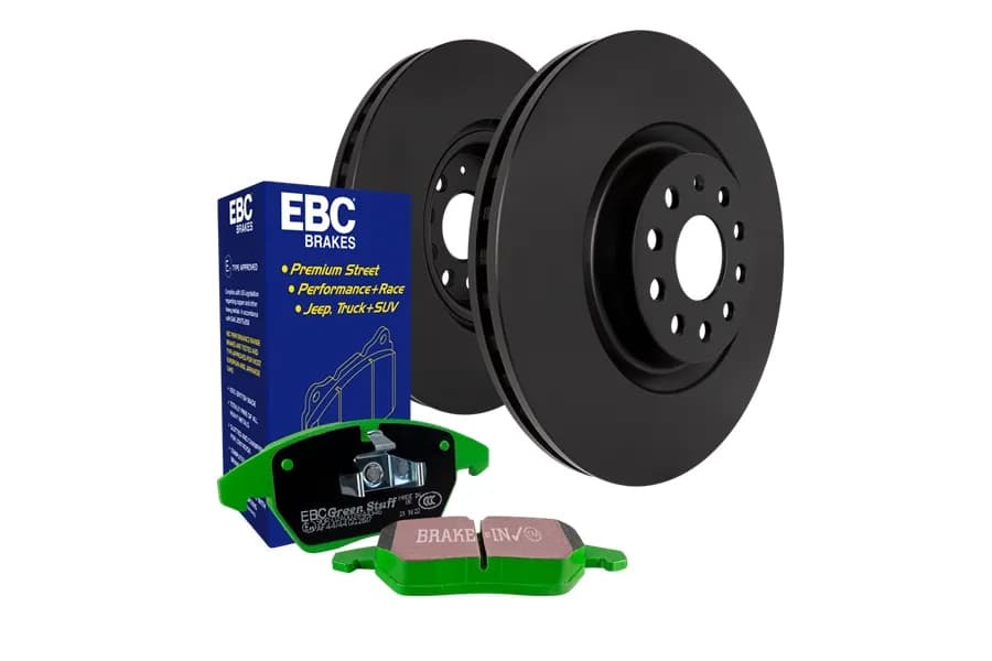 S14 Kits Greenstuff and RK Rotors SUV; Front; FMSI Pad No. D1273; Vented; 5 Bolt Holes; 332mm Dia.; 55mm Height; 28mm Thick;