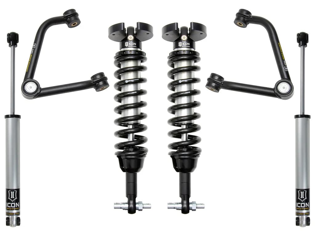 ICON 2019-2026 Chevrolet Silverado 1500/GMC Sierra 1500, 1.5-3.5" Lift, Stage 2 Suspension System, Tubular