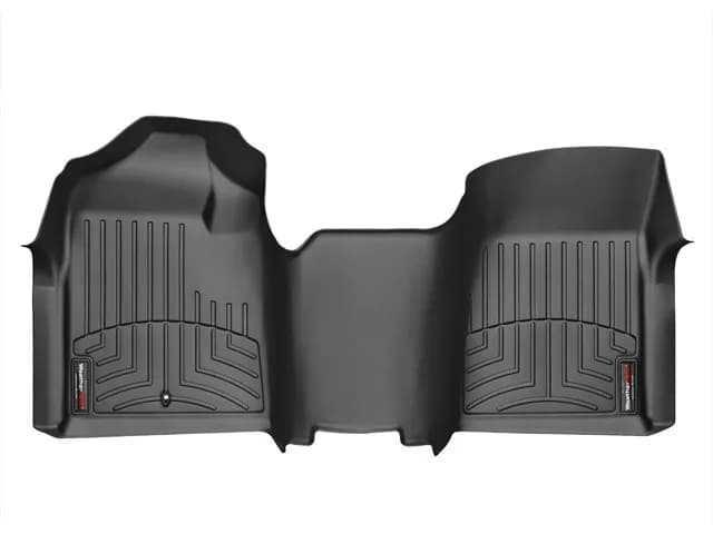2007 + Chevrolet Silverado Black Front FloorLiner Fits regular cab only Does not fit vehicles with floor-mounted shifters does not fit models with consoles that join with the dashboard / 2007 + GMC Sierra Black Front FloorLiner Fits regular cab only Do