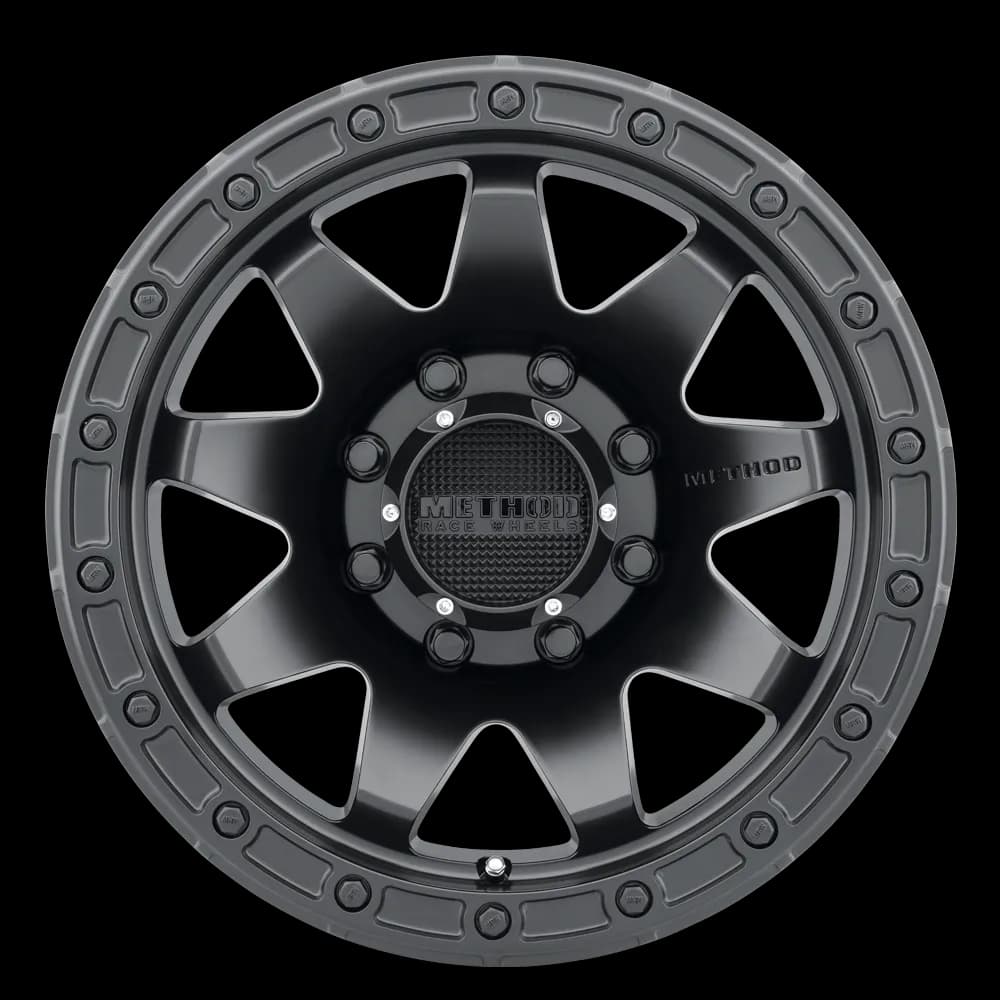 Aluminum Wheels 20x9 MR317 Bolt Pattern 8 On 170 Offset 18 Lip Size 0.83 Matte Black MB Method