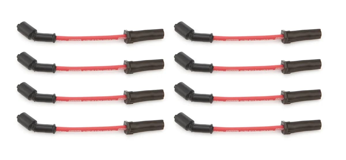 Wire Set Red 8.5mm Ultra 40 9.75 In. Long W/O Alum. Heatshield