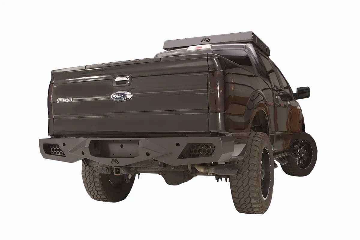 0914 Ford F150/Raptor Vengeance Sensor Rear Bumper Matte Black