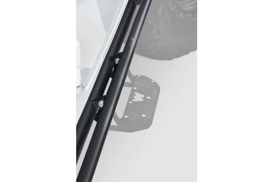 WARN - These super-strong Rock Sliders for 2018-2024 Jeep Wrangler Unlimited JL help protect the vehicle's rocker panels from trail hazards. Made of thick st