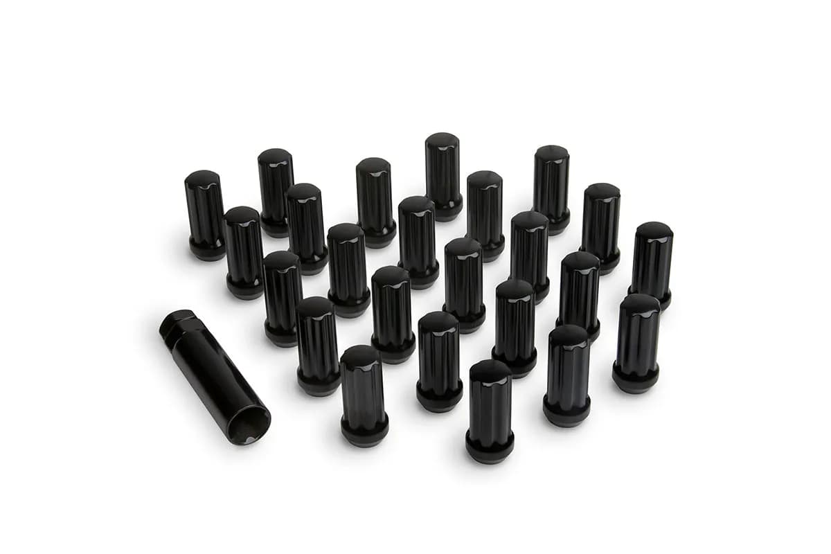 ICON Alloys Lug Nut Kit M14 x 2.0 Black 24 Count with Lug Key - 89142024B
