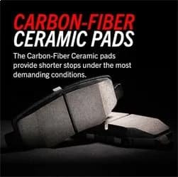 Z26 Street Performance Carbon-Fiber Ceramic Brake Pads W/Hardware