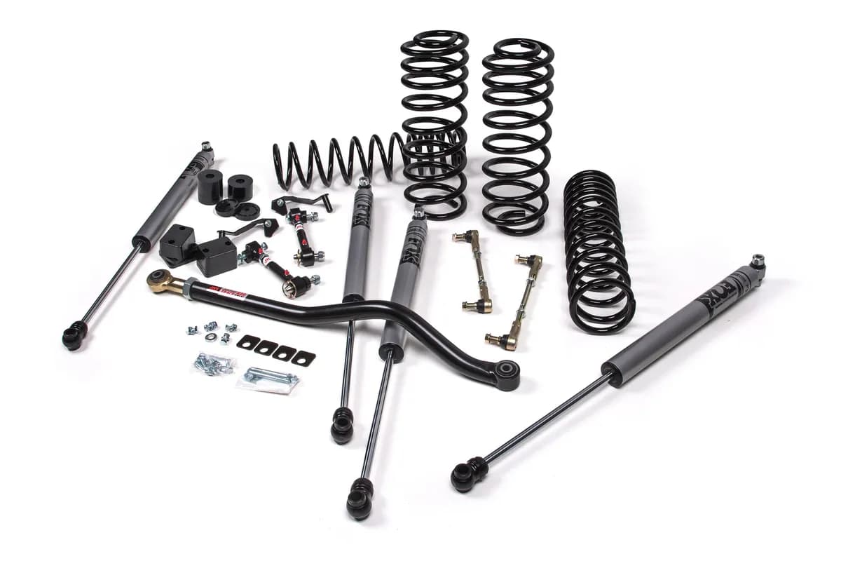 2018-2024 Jeep Wrangler JL J-Venture 2.5 Inch Lift Kit 4 Door w/Fox 2.5 Performance Series Shocks Standard Rate Coils JSPEC
