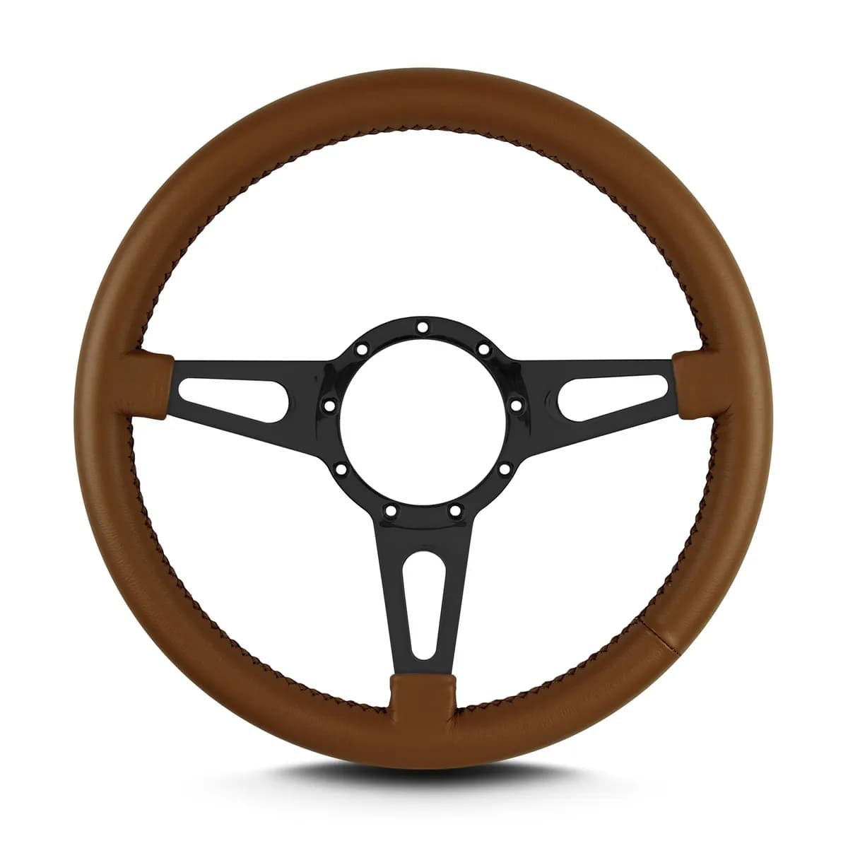 Lecarra Mark 4 Supreme Steering Wheel; Caramel; Black Spokes; Standard Grip;