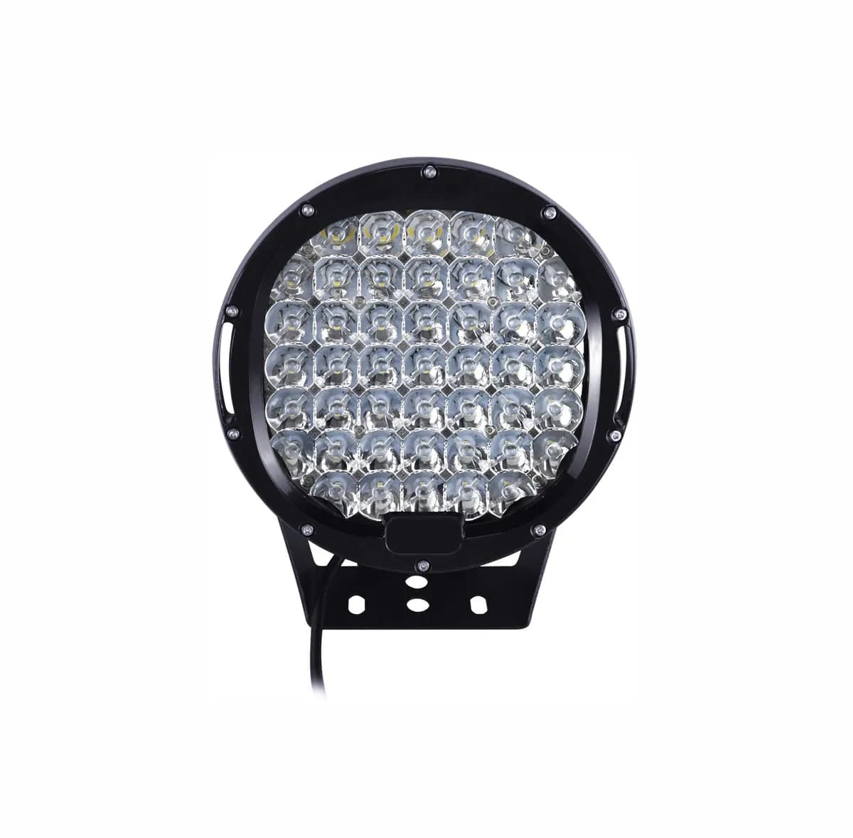 Black Horse Off Road LED 9 Dia Light Clear Aluminum PL2269