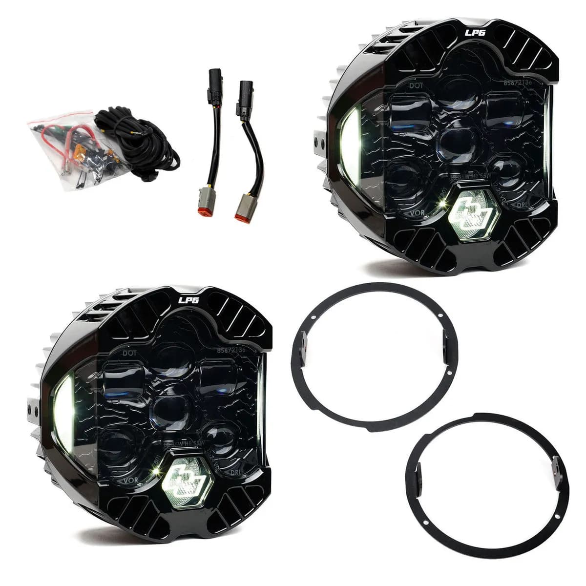 DOT Lp6 LED Headlight Kit - Jeep 2007-2018 Wrangler Jk; Note: W/Led Headlights
