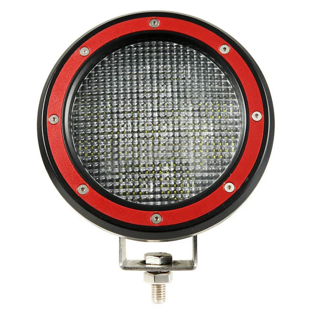 Black Horse Off Road LED 5.3 in. Dia Light Clear Aluminum PL9251FR