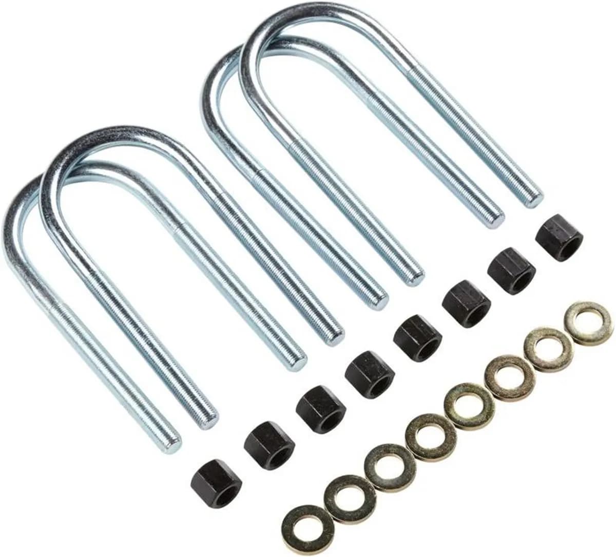 U-Bolt Kit; Square; 3.5 in. x 13.5 in. x 5/8 in. -18;