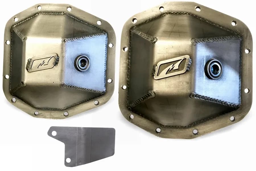 Motobilt Dana 44 Front and Rear Differential Cover Kit - Bare Steel - JT/JL