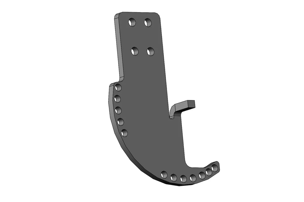 Addictive Desert Designs Shutter Motor Bracket Fits 2019-2025 Chevrolet GMC Silverado Sierra