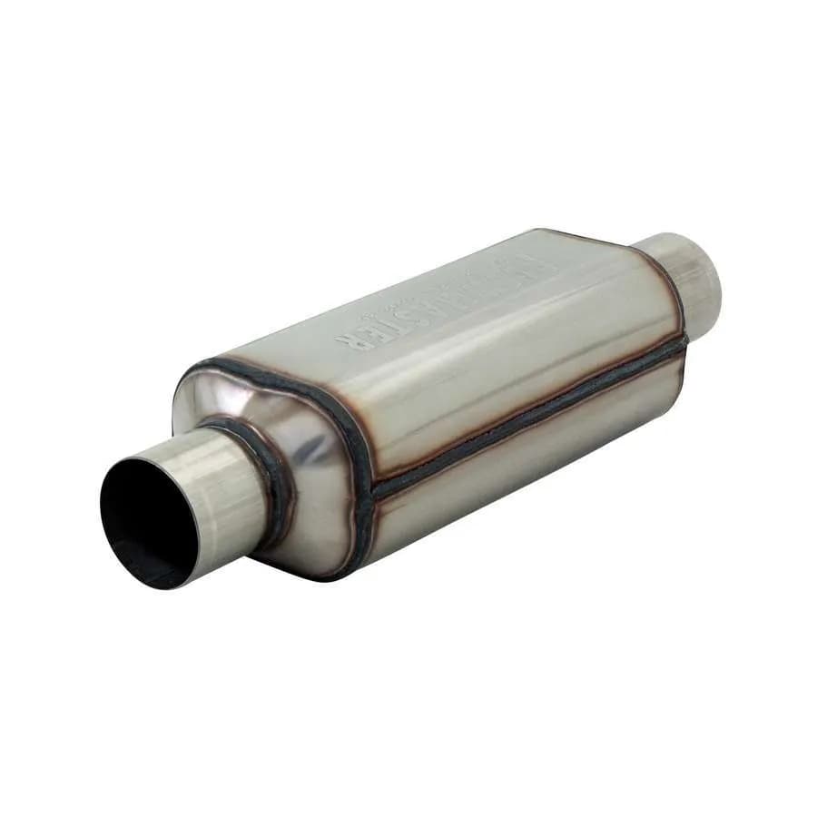 Super HP-2 Muffler 2.50" In/Out 4"H x 5"W x 12"L Body 304S