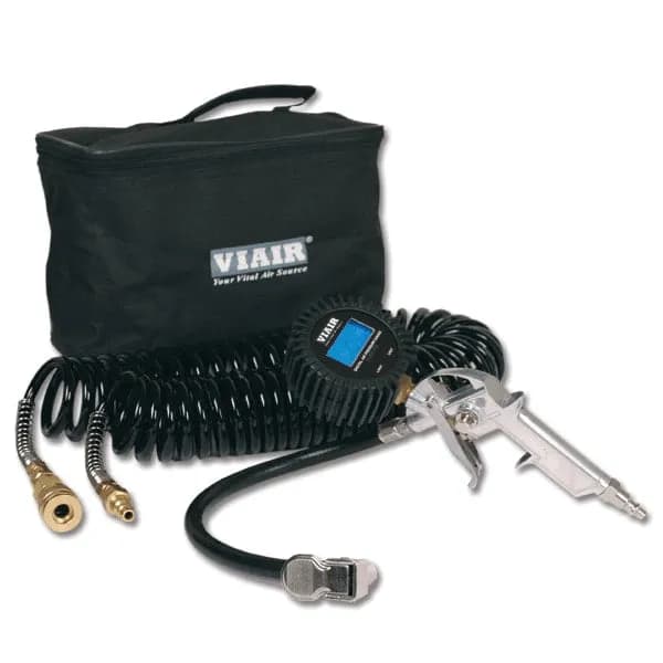 Inflation Kit w/2.5" Digital Tire Gun, Reads Up to 200 PSI, 30' Hose, Carry Bag