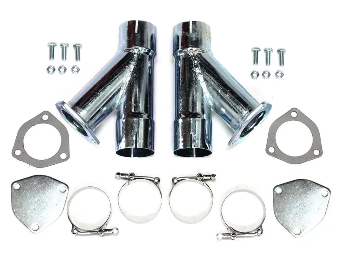 Patriot Exhaust H1130 Exhaust Cut-Out Hookup Kit 2 1/2 Inch Pair