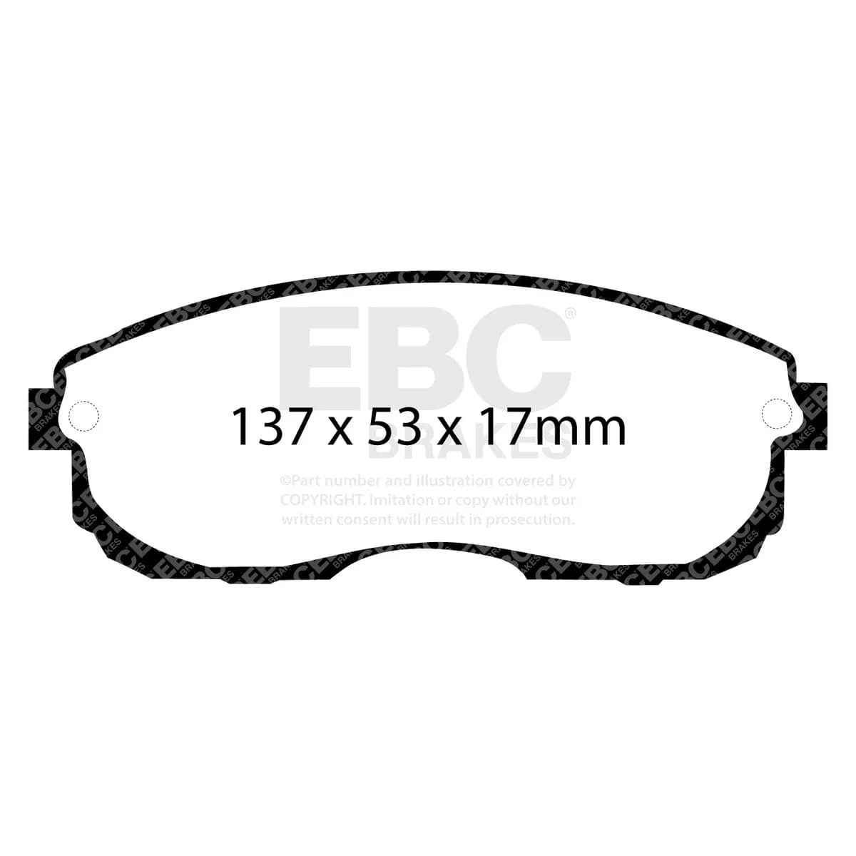 Yellowstuff Pad and Plain Disc Rotor Kit; Front; 280mm Rotor Diameter;