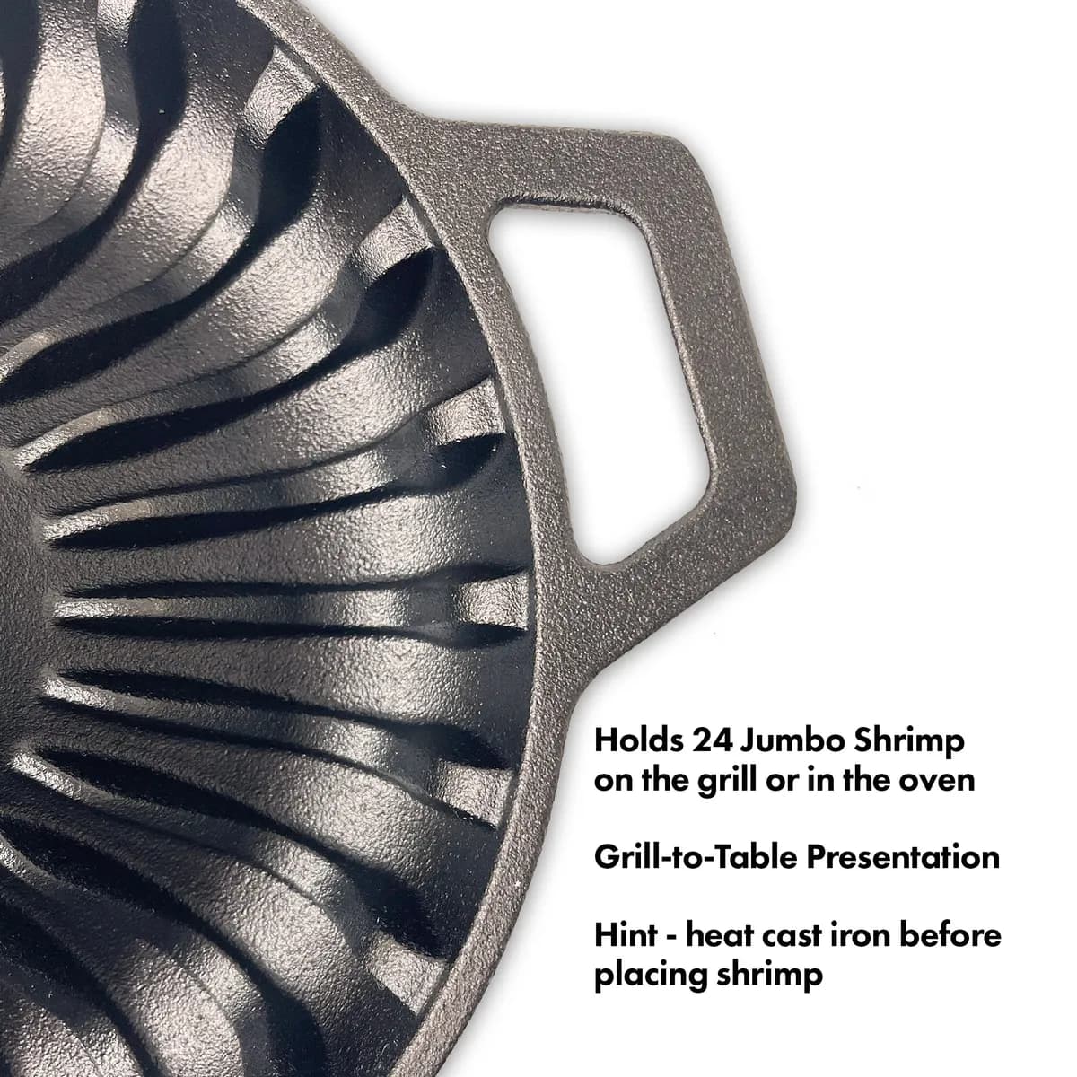 Cast Iron Shrimp Pan