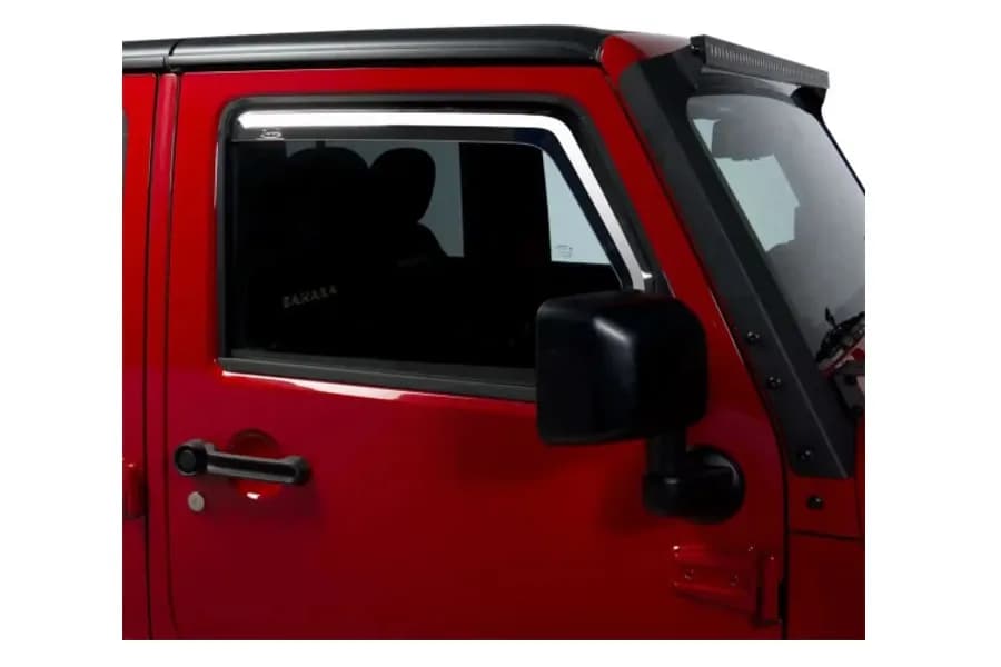 1418 Wrangler JK Front Only Element Tinted Window Visors