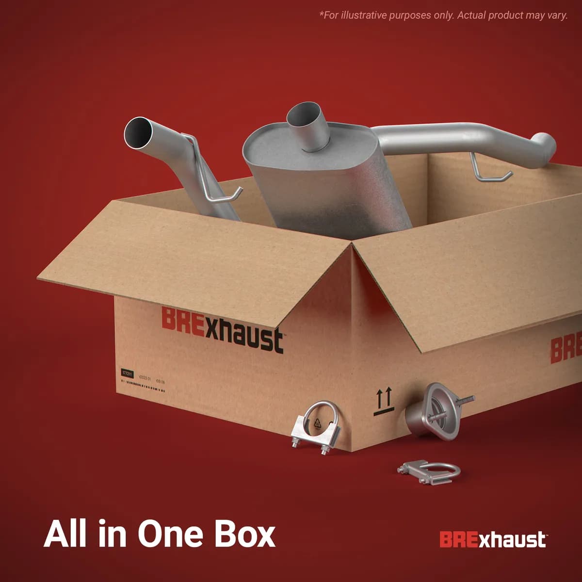BRExhaust 2019-2023 Jeep Renegade 1.3L | 2019-2023 Fiat 500X 1.3L Direct-Fit Exhaust Front Pipe Kit 107-0396