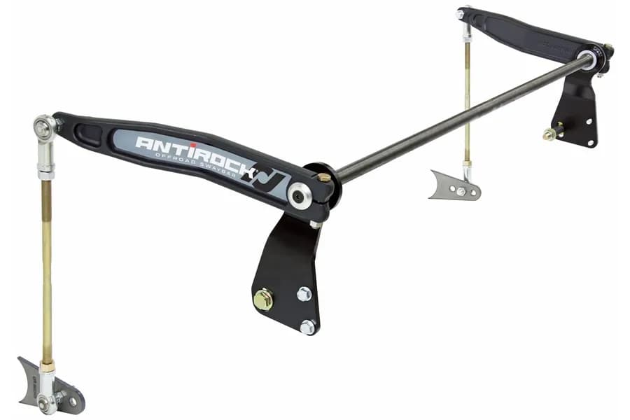 Antirock Sway Bar Kit 97-06 Wrangler TJ/LJ Rear Bolt-On Mounts Weld-On Axle Tab Steel Arms RockJock 4x4