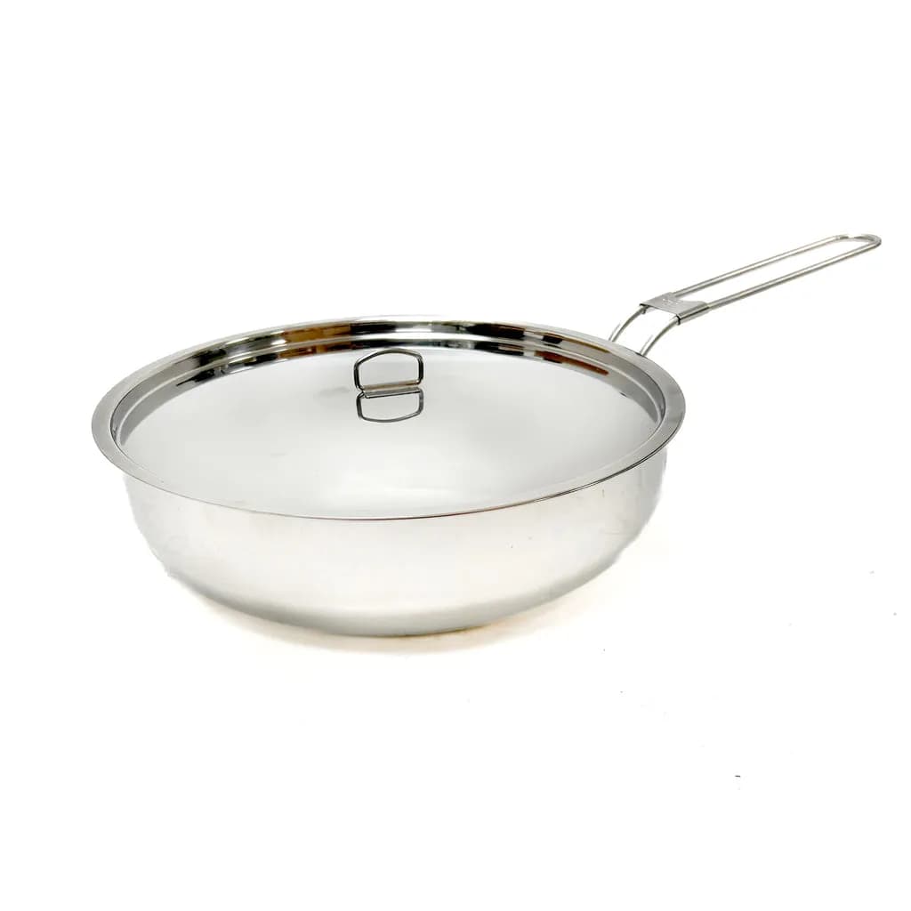 10in Stainless Camp Skillet & Lid (Pathfinder)