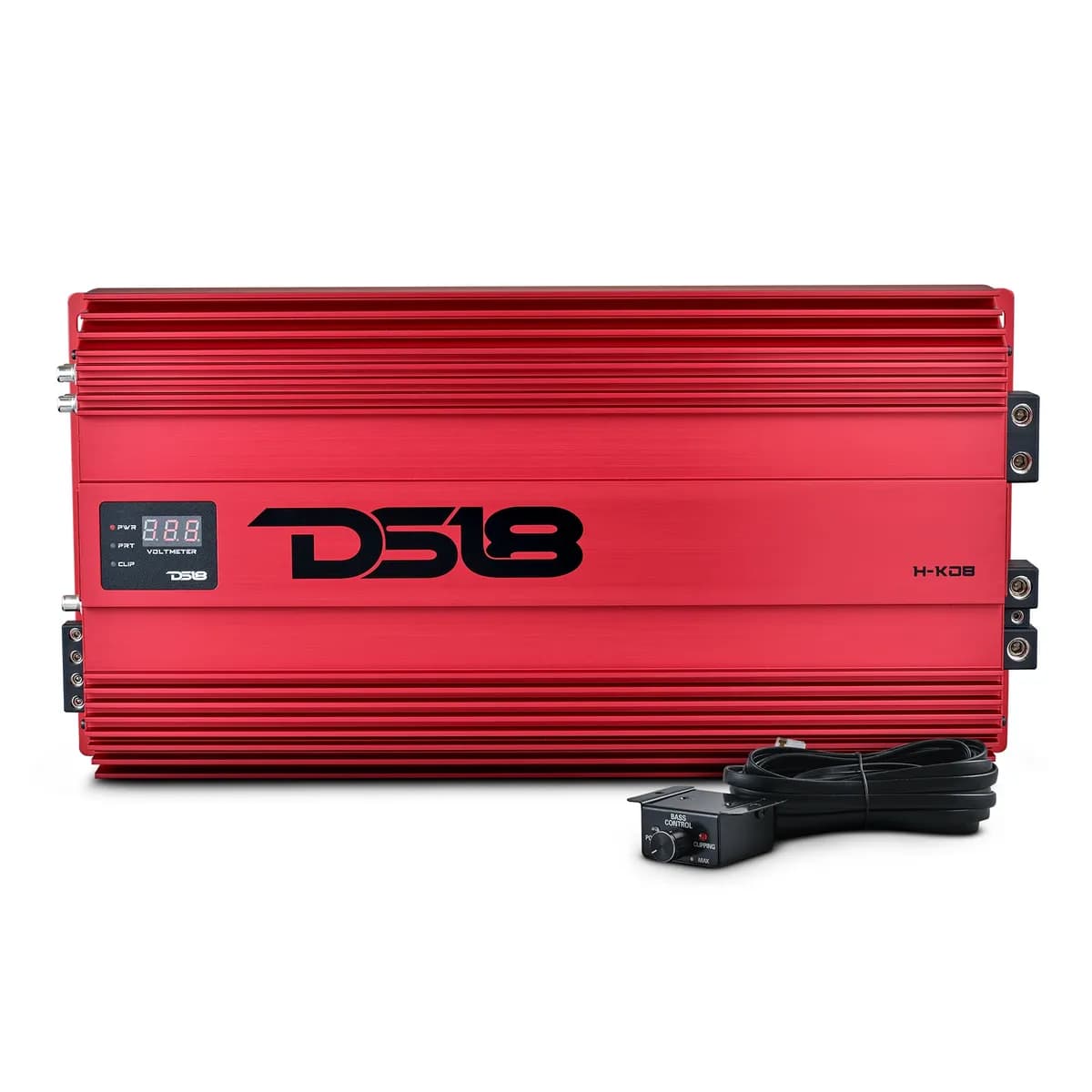 1-Channel | 15000 (Burst) @ 0.5Ω | 8000 @ 1Ω | 4800 @ 2Ω | 2500 @ 4Ω Watts RMS | With Voltmeter | Red