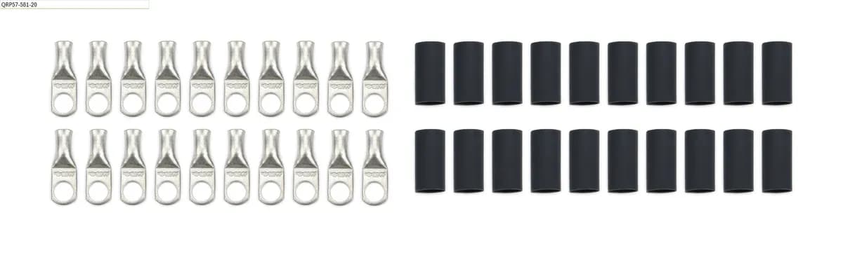 Ring Terminals 5/16in 6 Ga w/Heat Shrink 20pk