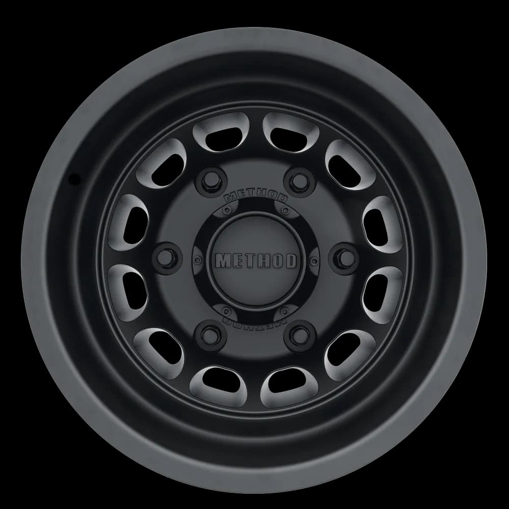 Aluminum Wheels 16x6 MR901 Dually Bolt Pattern 6 On 180 Offset -134 Lip Size 7.32 Matte Black Method