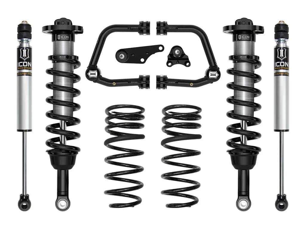 ICON 2024-2025 Toyota Tacoma 1.25-3" Lift, Stage 2 Suspension System, Tubular, Triple Rate Rear Springs