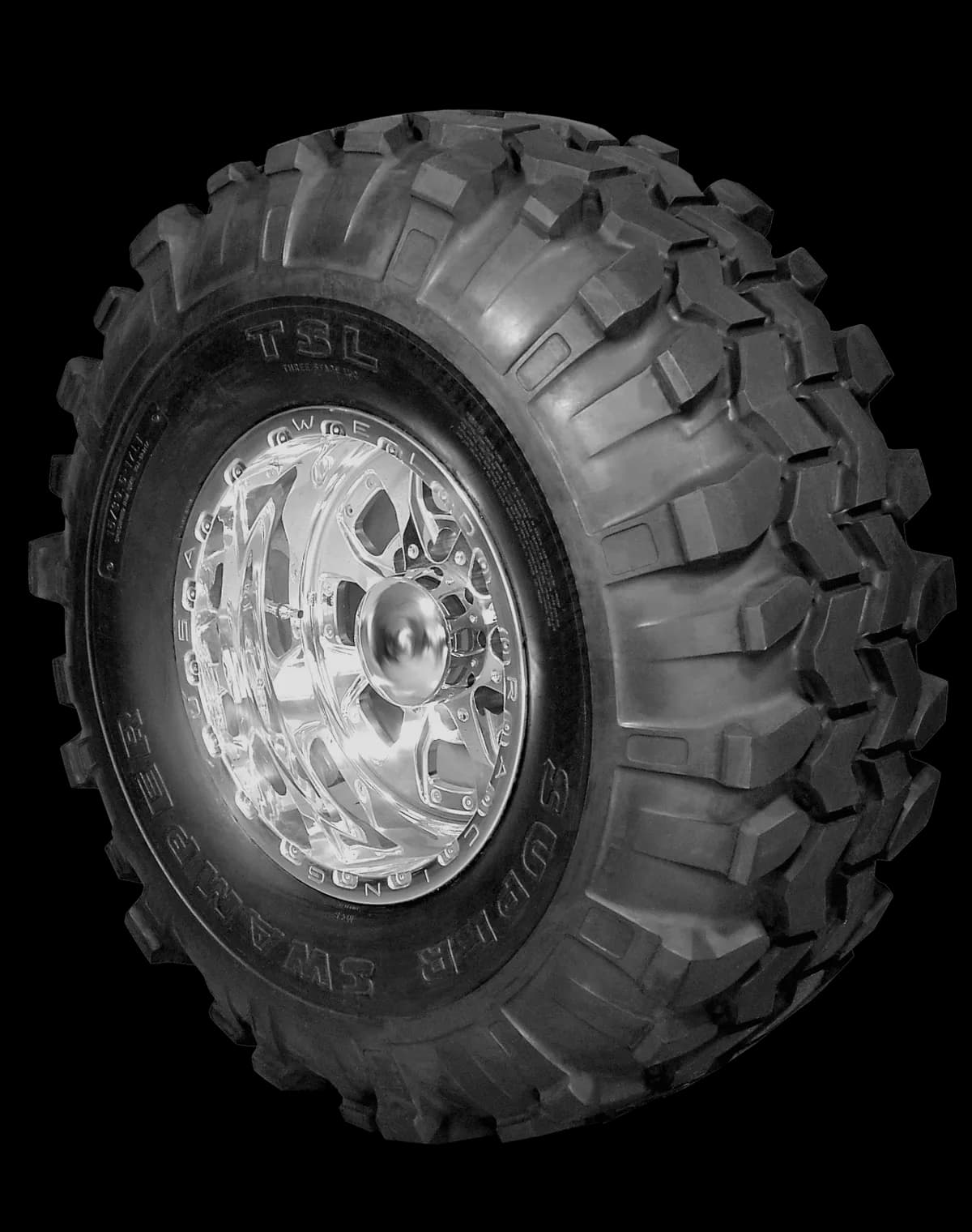 31x10.5015lt 6 Ply Black Sidewall Super Swamper Tslnylontubelessbias