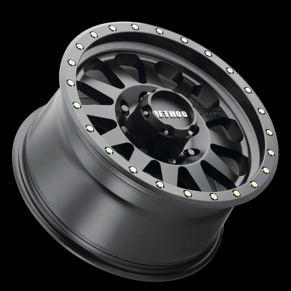 Aluminum Wheels 18x9 Double Standard MR304 Bolt Pattern 8 On 165.1 Offset -12 Lip Size 3.86 Matte Black MB Method