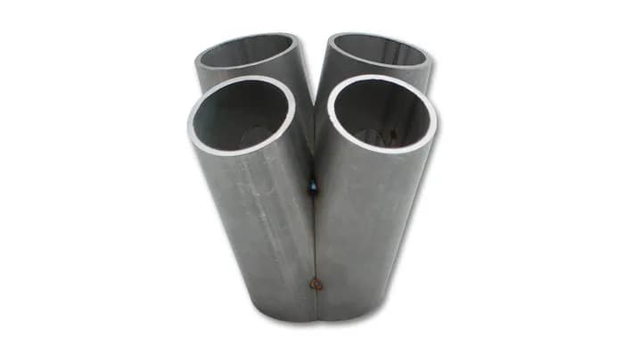 4 Into 1 Turbo Manifold Merge Collector; 1.875 in. Pipe OD; 4.5 in. Collector Height; 2.125 in. Diameter Collector Outlet Dimensions; For GT28/30/35 Turbo; 4 Up Style;