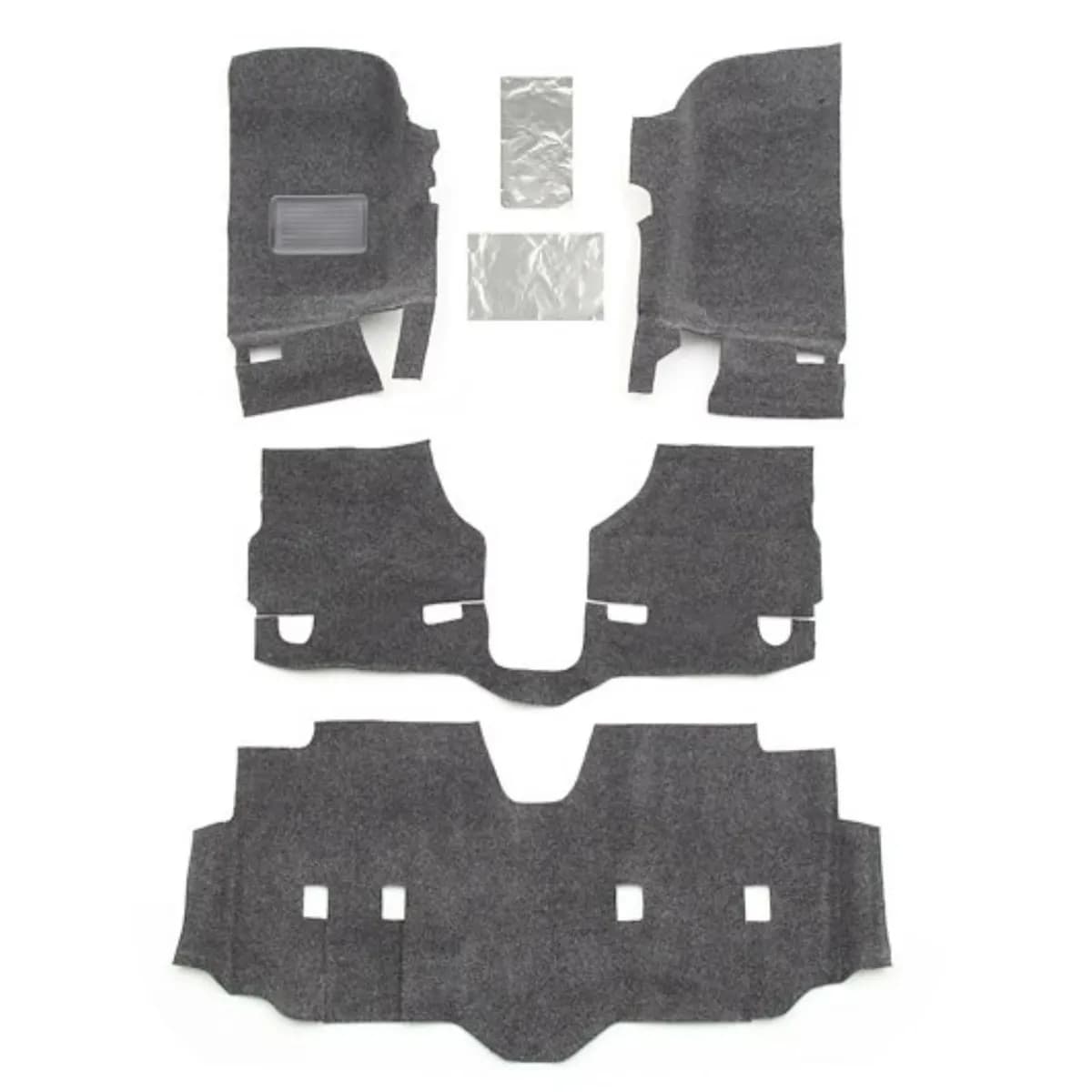 0717 Wrangler JK Unlimited 4DR (Inc Heat Shields) Jeep Liner 4pc Front Grey