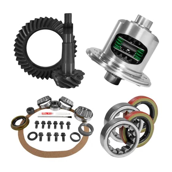 8.25 Inch Chy 4.11 Rear Ring & Pinion, Install Kit, Posi, 1.618 Inch Id Axle Bearing USA Standard