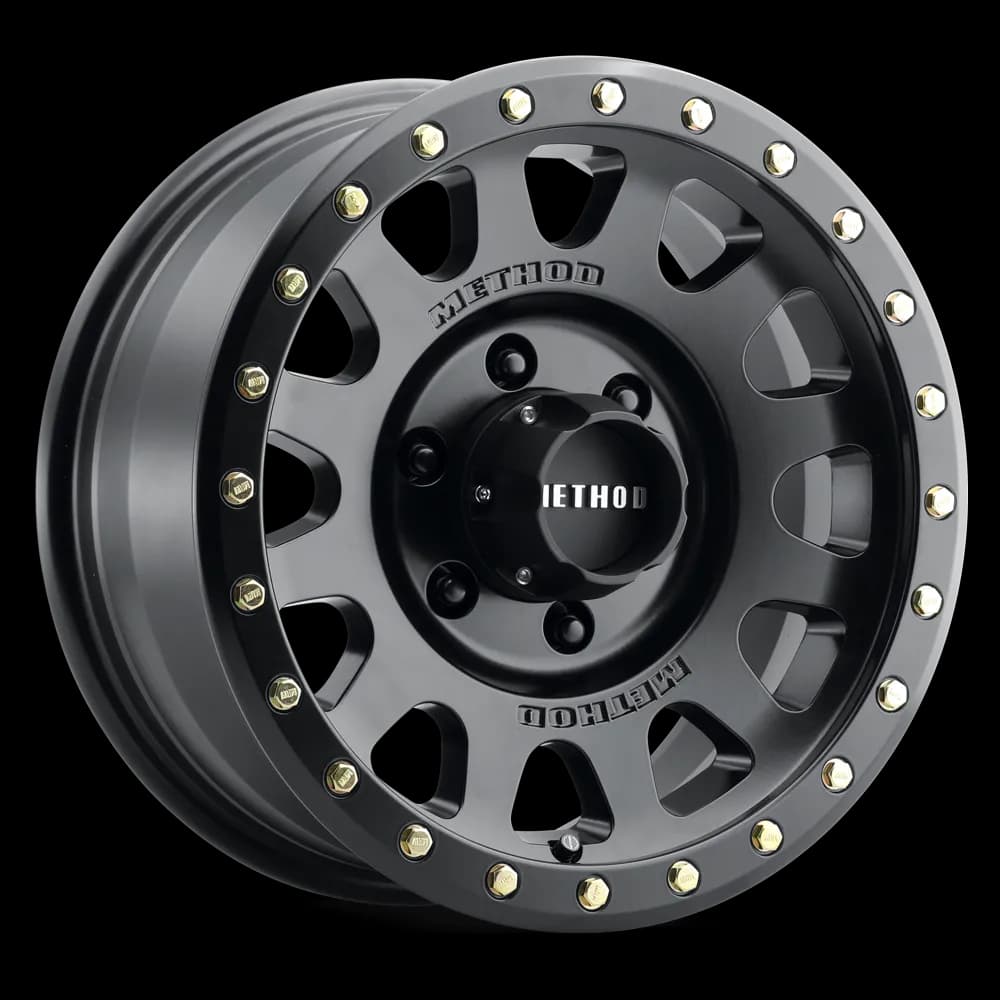 Aluminum Wheels 18x9 NV HD MR305 Bolt Pattern 8 On 165.1 Offset 18 Lip Size 1.38 Matte Black MB Method