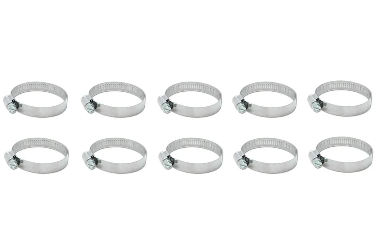 Vibrant Performance - 12156 - S.S. Worm Gear Clamps (Pack of 10) - Clamping Range: 3.54 in.-4.49 in.