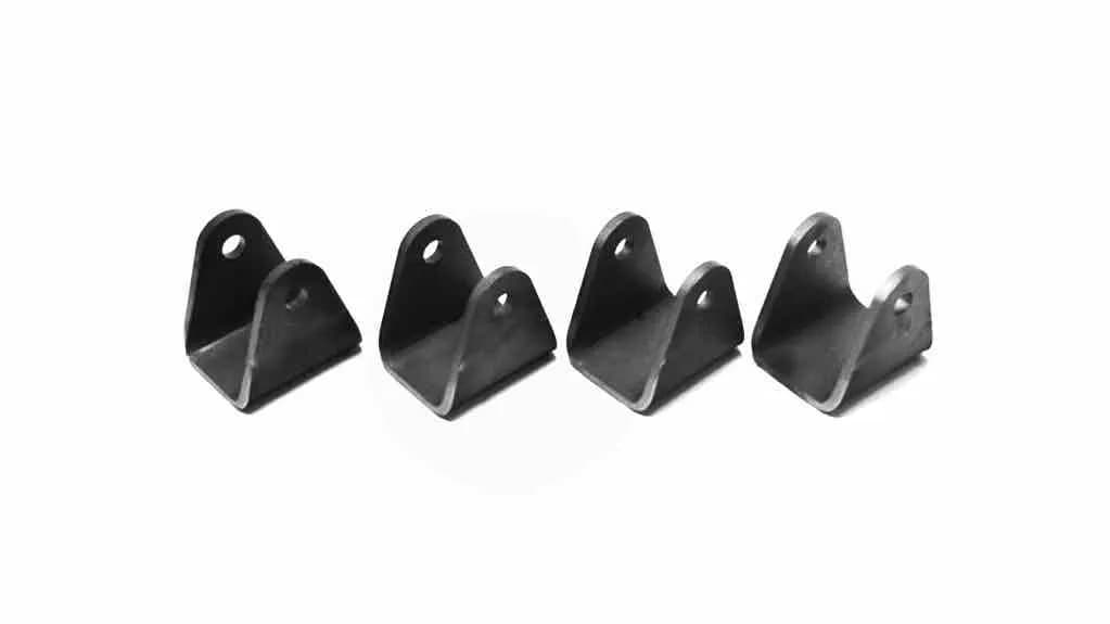 Tabs and Clevises, Weld On 0.500 Bore Straight Mount 2.50 Inch Clevis Jaw 4 Clevises