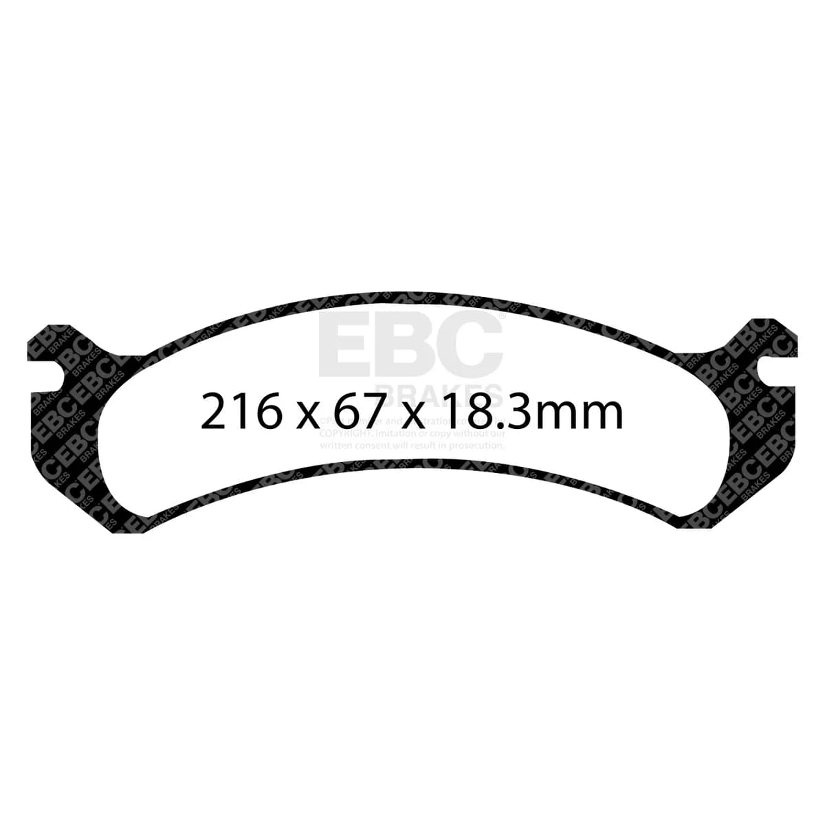 Ultimax Pad and Plain Disc Full Kit; Front and Rear; 325mm Rotor Diameter;