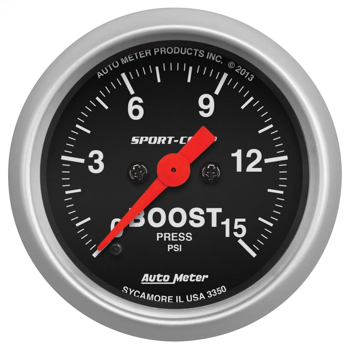 Gauge, Boost, 2 1/16", 15psi, Digital Stepper Motor, Sport-Comp