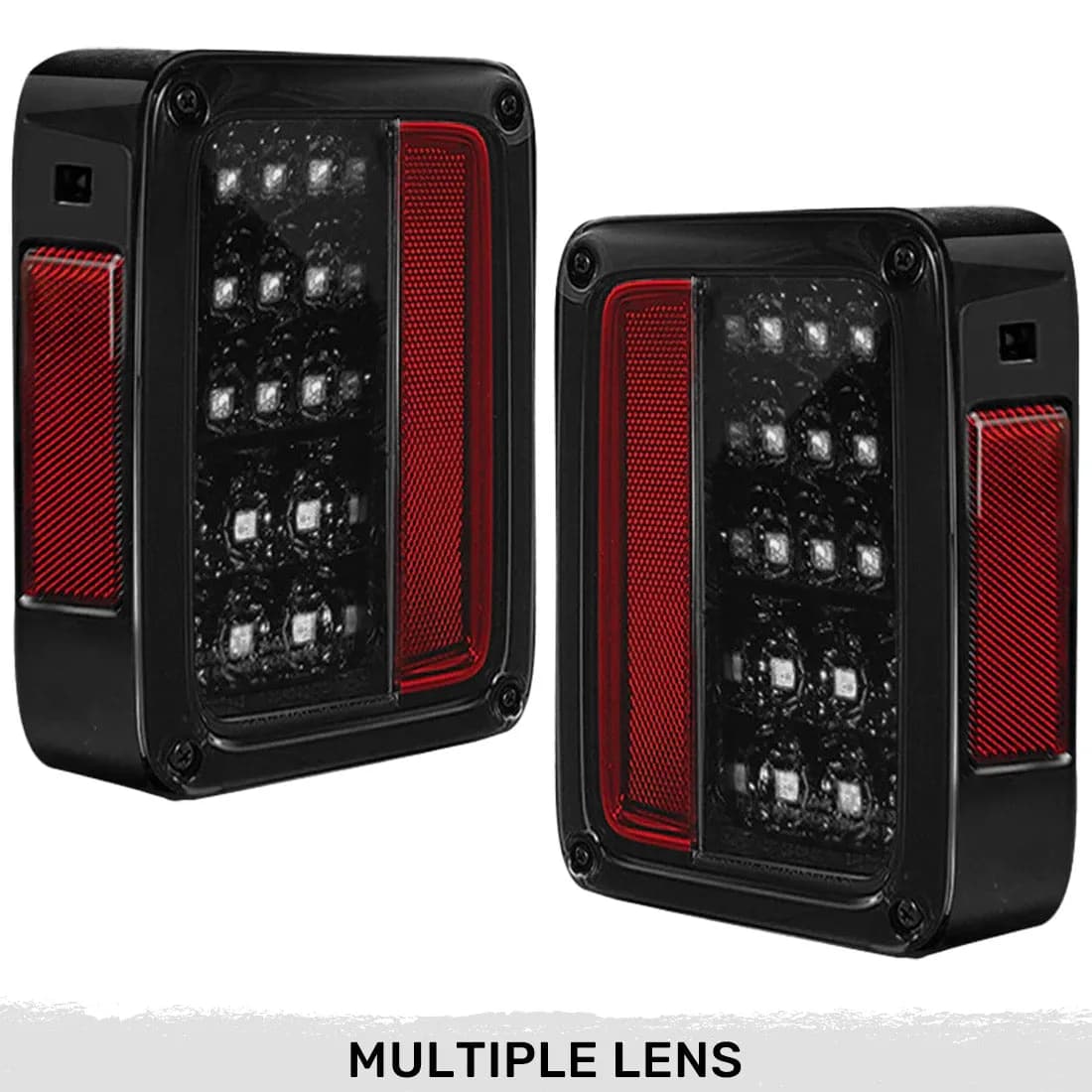 0718 JK Wrangler LED Taillightsred Lens Driver/Passenger