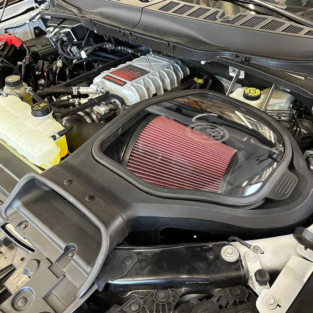 S B Cold Air Intake For 2023-2024 Ford Raptor R 5.2L with Cotton Cleanable Filter