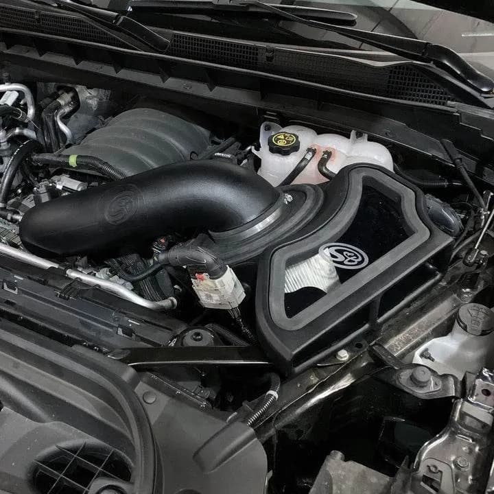 Cold Air Intake For 19-22 Silverado Sierra 1500 2021-2022 Tahoe Yukon Suburban Escalade Dry Extendable