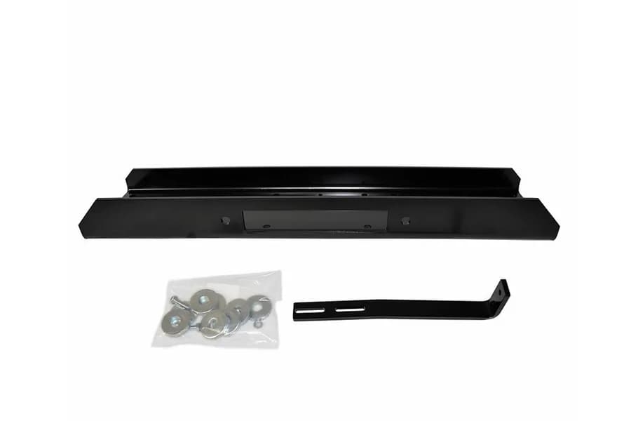 Warn - Universal Winch Mounting Plate For Use With Warn Mid-Frame Winches (Zeon, vr Evo, M8, Xd9, Etc.); Fixed Mount; Powder Coated; Black. Includes Mounting
