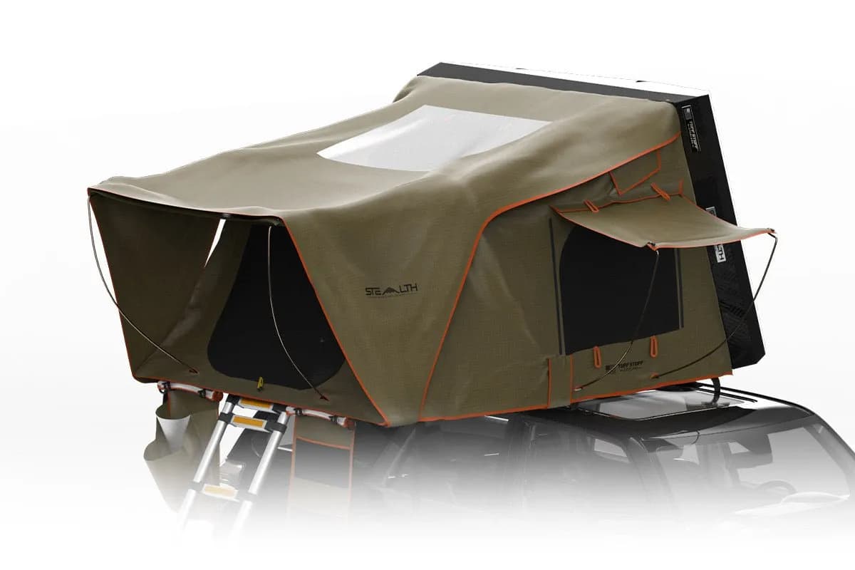 Tuff Stuff Overland Ts-Rtt-Stlth Stealth Black Ops Series™ Aluminum Shell Rtt, Black